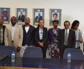 Council Members And Staff With The Botswana High Commissioner To Namibia Tshenolo Claurinah Modise