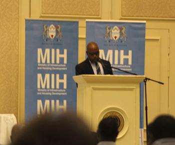 Registrar Architects Registration Council Mr Mmilili Kenneth Giving His Address